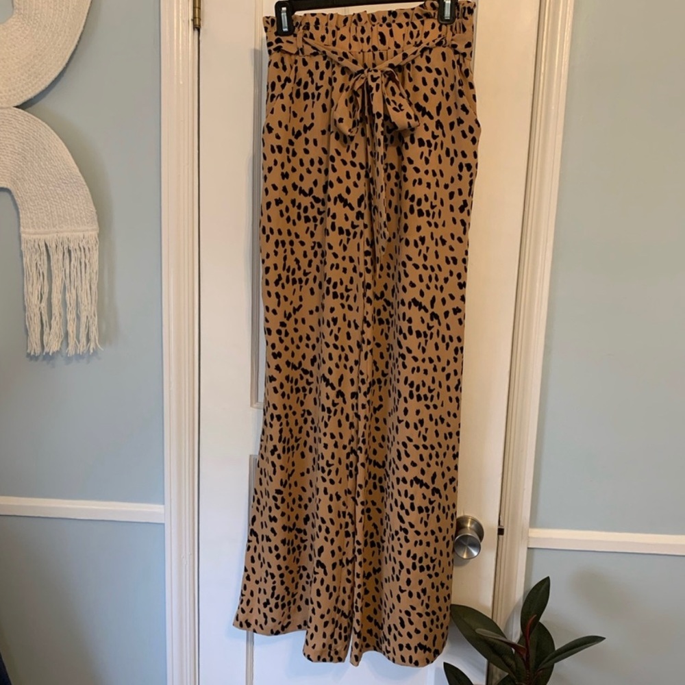 Leopard print pants
